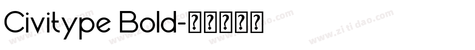Civitype Bold字体转换